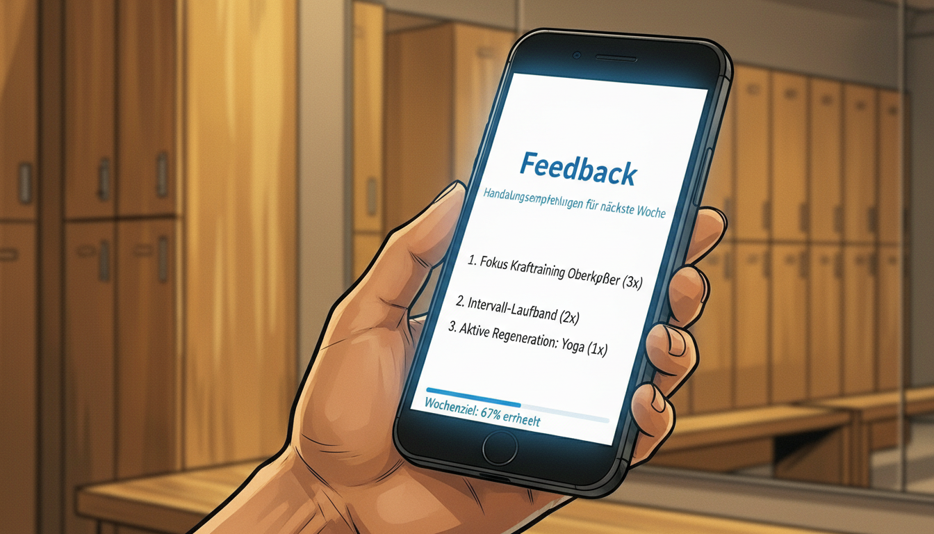 Feedback Funktion einer Ki Fitness App