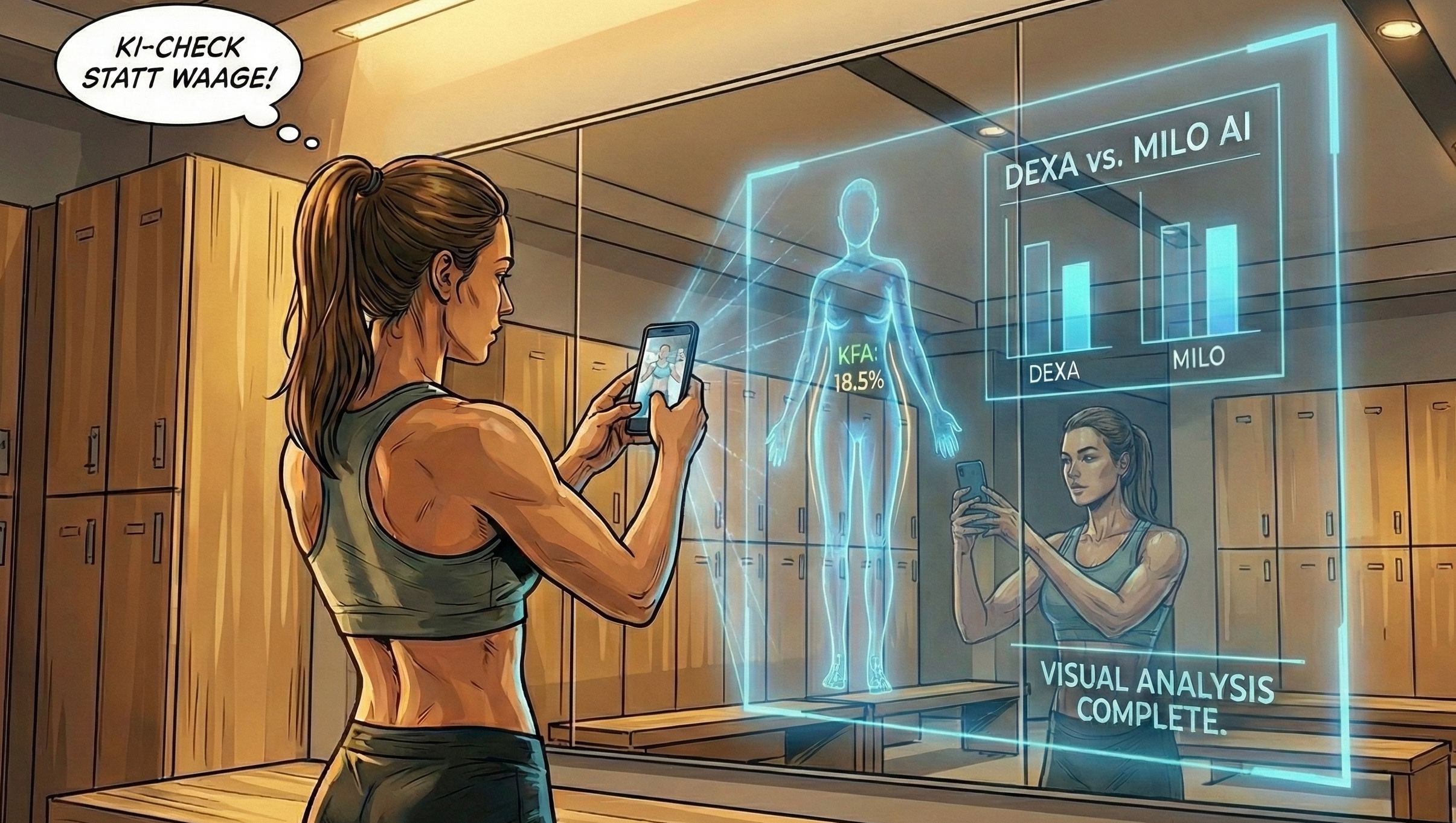 Photo-based body fat estimation with Coach Milo fitness app